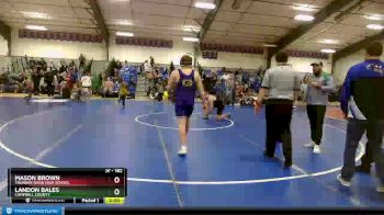 182 lbs Quarterfinal - Mason Brown, Thunder Basin High School vs Landon Bales, Campbell County