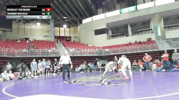 150 lbs Round 3 (4 Team) - Bradley Wiltbank, Crismon High School vs Gunner Nichols, Smith Center HS