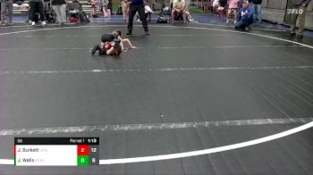 56 lbs Round 6 (8 Team) - Jacobi Burkett, U2 Upstate Uprising Blue vs Jackson Wells, Revival Black