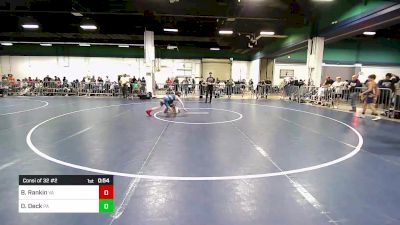 85 lbs Consi Of 32 #2 - Braxton Rankin, VA vs Dylan Deck, PA