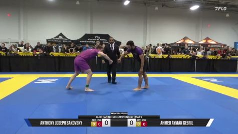 Ahmed Ayman Gebril vs Anthony Joseph Sakovsky 2026 Pan IBJJF Jiu-Jitsu No-Gi Championship