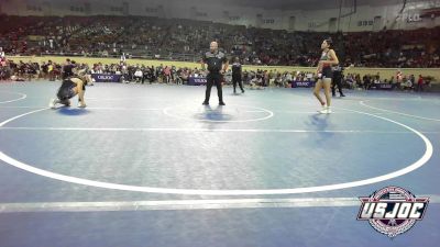 108 lbs Round Of 32 - Macy Dobson, Mojo Grappling Academy vs Alyssa Evans, Little Axe Takedown Club