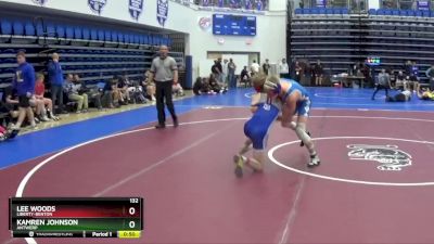 132 lbs Cons. Round 4 - Lee Woods, LIBERTY-BENTON vs Kamren Johnson, ANTWERP