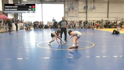 92 lbs Round 1 - 9:00am Saturday - Preston Dorn, PA Gold vs Gage Wangen, Untouchables