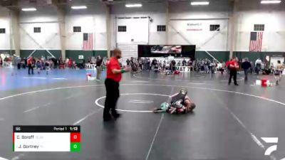 66 lbs Round 2 - Jesse Gortney, Tri-State Grapplers vs Colton Boroff, Central City Junior Wrestling