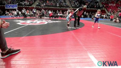 40 lbs Semifinal - Stetson Manuel, Newkirk Takedown Club vs Wyatt Worth, Collinsville Cardinal Youth Wrestling