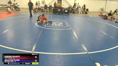 83 lbs Round 3 (8 Team) - Karver Peasley, Washington vs Braxton Plunk, Oklahoma Red