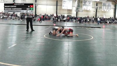 133 lbs Quarterfinal - Isaiah Cortez, Spartan Combat RTC vs Michael Campanaro, Rider