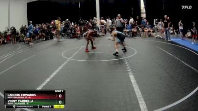 72 lbs Semis (4 Team) - Vinny Cardella, Revolution Elite vs Landon Edwards, Backyard Brawler