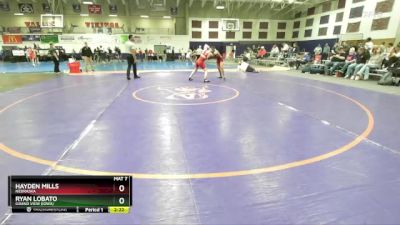 133 lbs Quarterfinal - Ryan Lobato, Grand View (Iowa) vs Hayden Mills, Nebraska