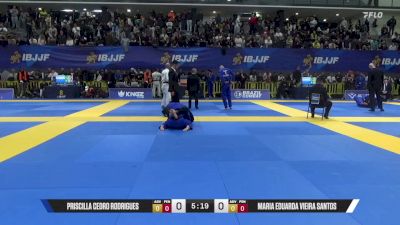 Maria Eduarda Vieira Santos vs Priscilla Cedro Rodrigues 2025 European Jiu-Jitsu IBJJF Championship