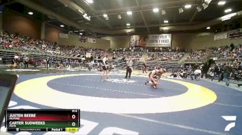 1A 285 lbs Quarterfinal - Carter Sudweeks, Piute vs Justen Beebe, Milford