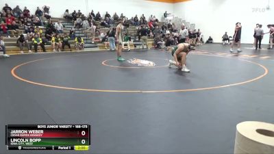 166-175 lbs Round 2 - Lincoln Bopp, Iowa City, West vs Jarron Weber, Cedar Rapids Kennedy