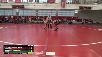 157 lbs Champ. Round 2 - CJ Christopher Shea, Wesleyan (CT) vs Nicholas D`Erasmo, Hunter