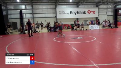 74 kg Round Of 64 - Elijah Chacon, Warrior Regional Training Center vs Keegan Rothrock, Brown Regional Training Center