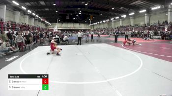 116 lbs Quarterfinal - Zach Benson, Western Colorado WC vs Gabriel Serros, New Mexico Bad Boyz