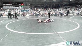 55 lbs Consi Of 4 - Lincoln Wright, Broken Arrow Wrestling Club vs NashAllen Garrett, Barnsdall Youth Wrestling