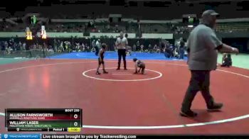 60 lbs Round 2 - Allison Farnsworth, Guerrilla Wrestling (GWA) vs William Laser, Midlothian Miners Wrestling Cl