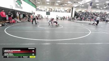 95 lbs Semifinal - Alex Hall, Greater Heights vs Jaydyn Schommer, Nebraska Boyz