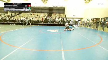 140-I lbs Semifinal - Dometrius Dorell, Unattached vs Logan Podany, Ruthless WC