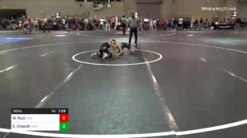 80 lbs Prelims - Mikey Ruiz, Wesley Club vs Cannon Driscoll, Westshore WC