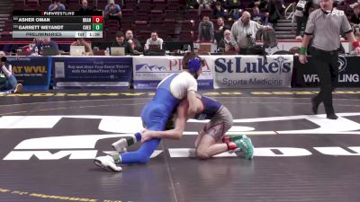 107 lbs Preliminaries - Asher Oman, Brandywine Heights vs Garrett Weyandt, Chestnut Ridge