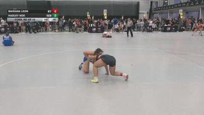 145 lbs Cons. Rd Of 16 - Mariana Leon, MTF vs Hadley Noe, Van Buren County Warriors