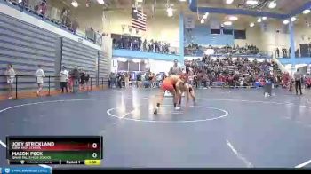 98 lbs Champ. Round 2 - Joey Strickland, Kuna High School vs Mason Peck, Idaho Falls High School