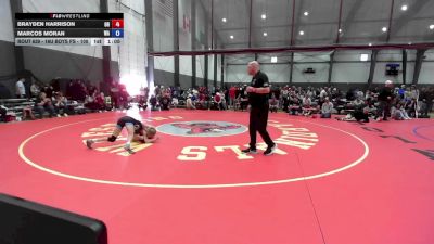 16U Boys FS - 100 lbs Cons. Round 4 - Brayden Harrison, OR vs Marcos Moran, WA