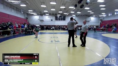 159 lbs Champ. Round 1 - Erik Van Boekhout, Concord High School vs Arno Makaryan, Montgomery High School