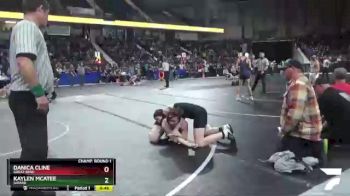 155 lbs Champ. Round 1 - Danica Cline, Great Bend vs Kaylen McAtee, Girard