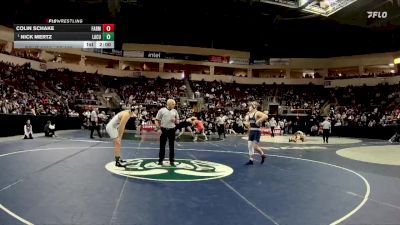 5A 189 lbs Champ. Round 1 - Nick Mertz, La Cueva vs Colin Schake, Farmington