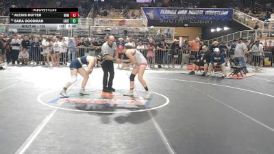 135 lbs Champ. Round 1 - Sara Goodman, Sandalwood Senior vs Alexis Hutter, Braden River