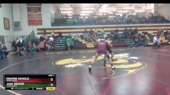 126 lbs Cons. Round 3 - Hunter Oswold, White River vs Jude Bender, Cedarcrest