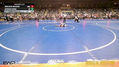 61 lbs Consi Of 32 #2 - Breckon Milburn, Powerhouse Comanche OK vs Hudson Webb, Moyer Elite