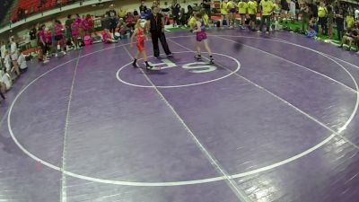 75 lbs Kenzlee Ledbetter, Utah 14U Girls vs Hartleigh Block, Montana 14U Girls