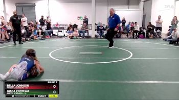 75 lbs Round 5 (6 Team) - Giada Croteau, Misfits Strength vs Bella Johnson, Finger Lakes Elite