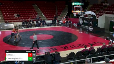 197 lbs Finals (2 Team) - Cael Black, Lock Haven vs Eric Washington Jr, Morgan State