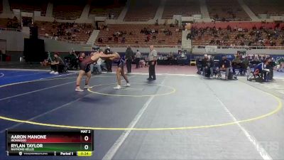 D2-157 lbs Cons. Round 2 - Aaron Manone, Ironwood vs Rylan Taylor, Raymond Kellis