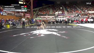 130 lbs Champ. Round 1 - Evellyn Farley, Clay Center Community HS vs Payge Vetsch, Meriden-Jefferson West