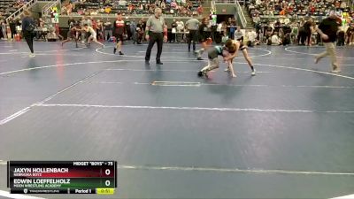 75 lbs Champ. Round 2 - Jaxyn Hollenbach, Nebraska Boyz vs Edwin Loeffelholz, Moen Wrestling Academy