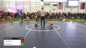 53 lbs Quarterfinal - Uriah Lambert, Bear Cave vs Maverick Sanchez, CRAW/RoughHouse