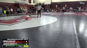 SPW-10 lbs Quarterfinal - Charlie Corazalla, Denver Wrestling Club vs Keegan Hofland, East Buchanan Mat Club