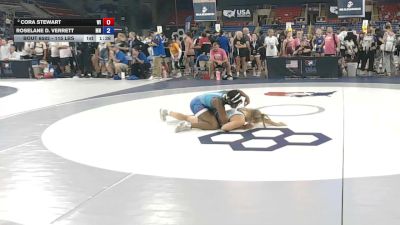 115 lbs Cons. Rd Of 16 - Cora Stewart, Wisconsin vs Roselane D. Verrett, Minnesota