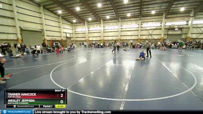 80 lbs Champ. Round 1 - Tanner Hancock, Top Of Utah vs Wesley Jeppsen, Box Elder Stingers