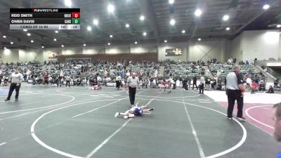 43 lbs Consi Of 16 #2 - Reid Smith, Buckaroo WC vs Owen Davis, Carson Bulldogs