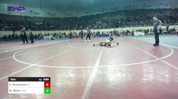 76 lbs Consolation - Ryder Richardson, Sand Springs HS vs Max Miner, Prodigy Elite Wrestling