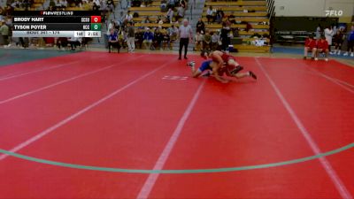 174 lbs Cons. Round 3 - Brody Hart, Saint Cloud State vs Tyson Poyer, Harper CC