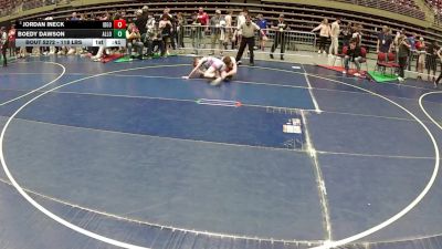 118 lbs Cons. Sub-semis - Jordan Ineck, Idaho Gold vs Boedy Dawson, Altamont Longhorns