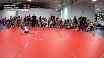 70 lbs Quarterfinals (8 Team) - Addison Nardella, Women Of The Uprising vs Mia Carmela Barro, Misfits Of The Uprising